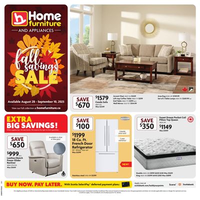 Home Furniture (BC) Flyer August 28 to September 10