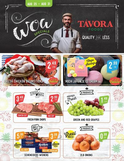 Tavora Foods Flyer August 25 to 31