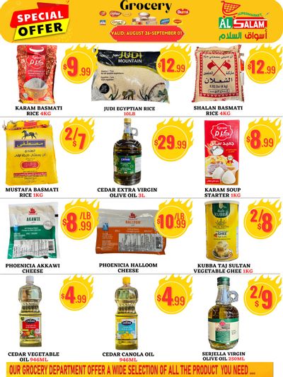 Al-Salam Supermarket Flyer August 26 to September 1
