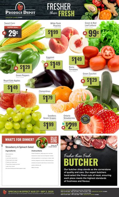Produce Depot Flyer August 27 to September 2
