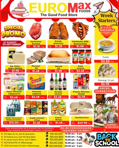 EuroMax Foods Bi-Weekly Flyer August 27 to September 9