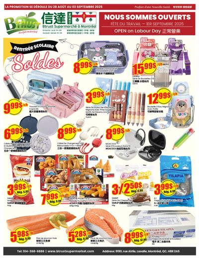Btrust Supermarket (Montreal) Flyer August 28 to September 3