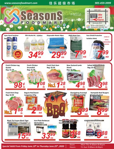Seasons Food Mart (Brampton) Flyer June 19 to 25