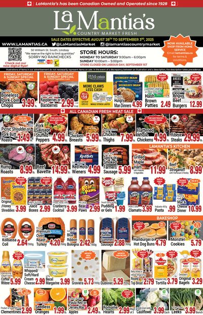 LaMantia's Flyer August 28 to September 3