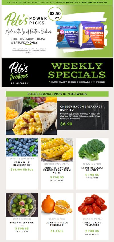 Pete's Fine Foods Flyer August 28 to September 3