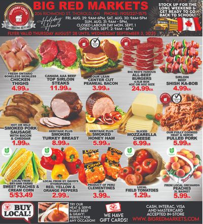 Big Red Markets Flyer August 28 to September 3