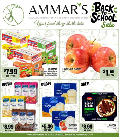 Ammar's Halal Meats Flyer August 28 to September 3