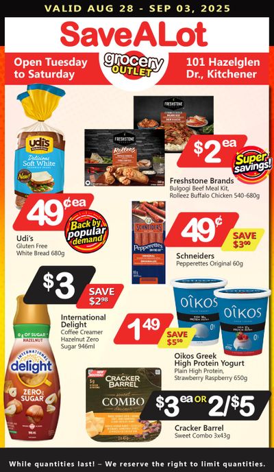 SaveALot Grocery Outlet Flyer August 28 to September 3