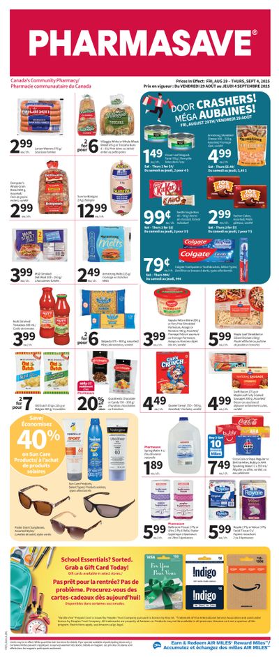 Pharmasave (NB) Flyer August 29 to September 4