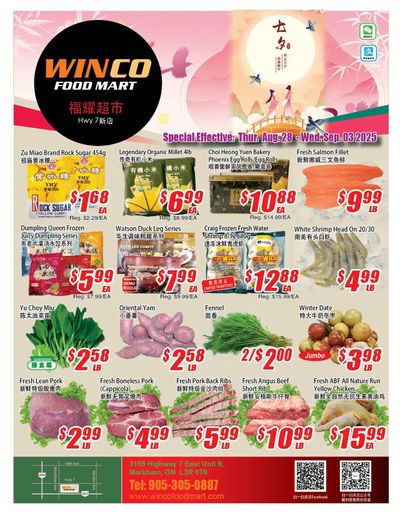 WinCo Food Mart (HWY 7) Flyer August 28 to September 3