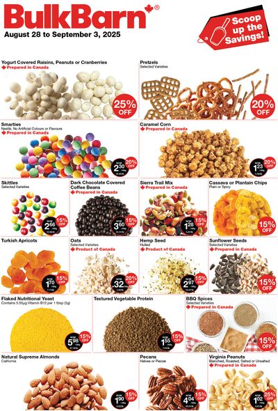 Bulk Barn Flyer August 28 to September 3