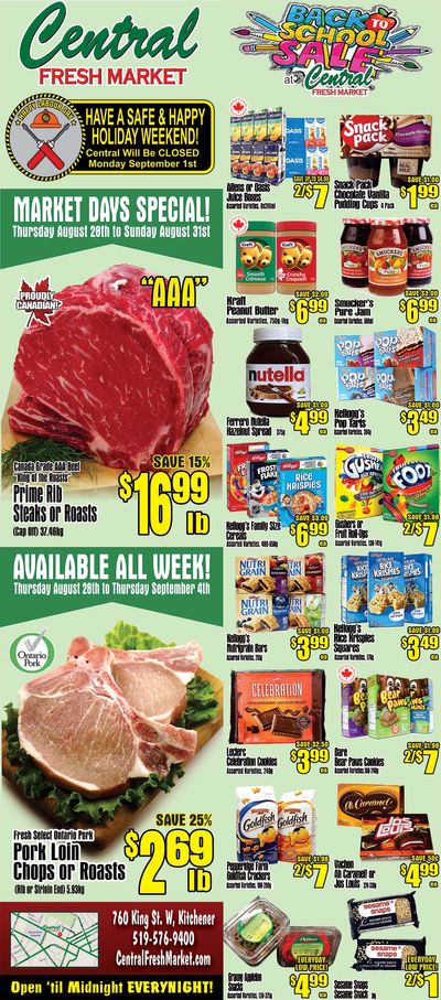 Central Fresh Market Flyer August 28 to September 4