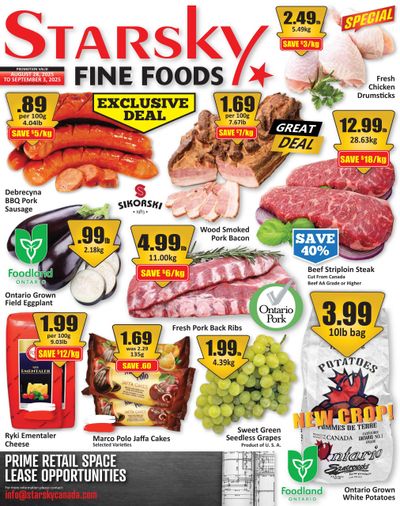 Starsky Foods Flyer August 28 to September 3