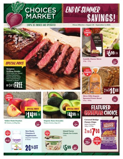 Choices Market Flyer August 28 to September 3