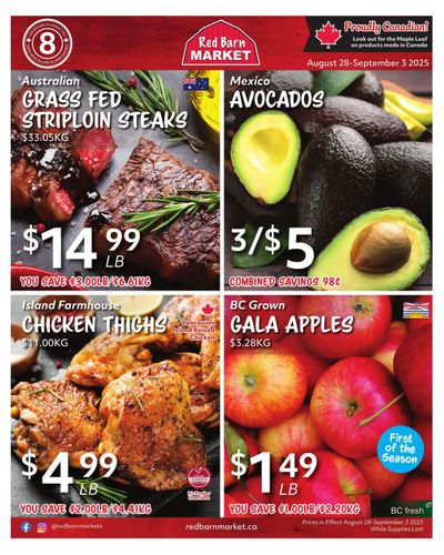 Red Barn Market Flyer August 28 to September 3