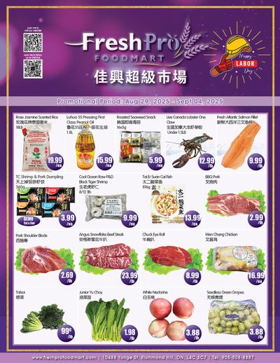 FreshPro Foodmart (Richmond Hill) Flyer August 29 to September 4