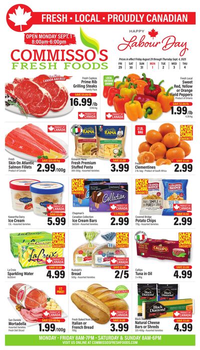 Commisso's Fresh Foods Flyer August 29 to September 4