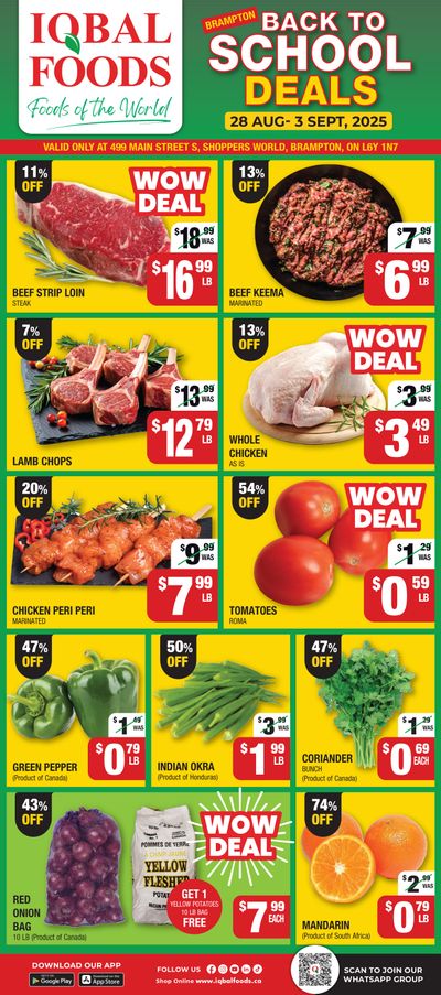 Iqbal Foods (Brampton) Flyer August 28 to September 3
