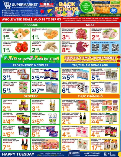 88 Supermarket Flyer August 28 to September 3
