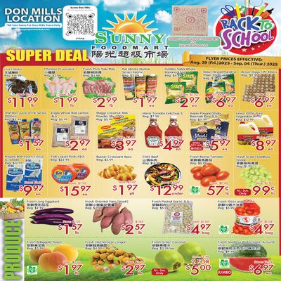 Sunny Foodmart (Don Mills) Flyer August 29 to September 4