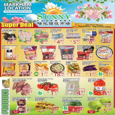Sunny Foodmart (Markham) Flyer August 29 to September 4