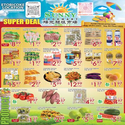 Sunny Foodmart (Etobicoke) Flyer August 29 to September 4