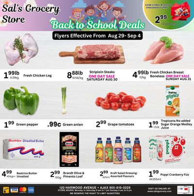 Sal's Grocery Flyer August 29 to September 4