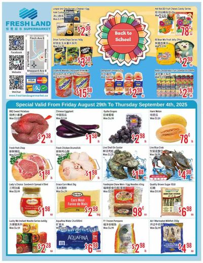 FreshLand Supermarket Flyer August 29 to September 4