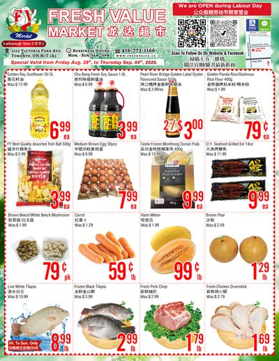 Fresh Value (Scarborough) Flyer August 29 to September 4