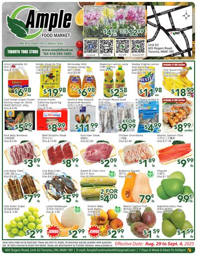 Ample Food Market (North York) Flyer August 29 to September 4