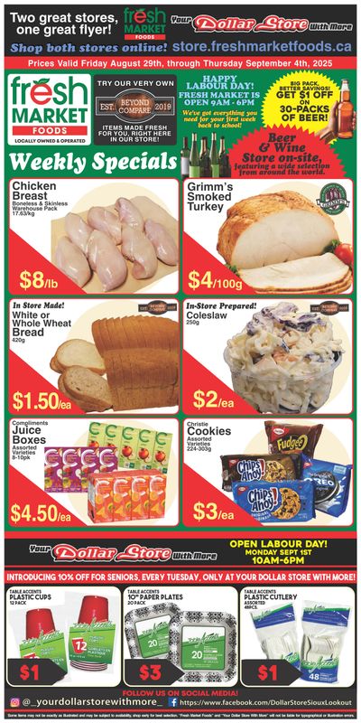 Fresh Market Foods Flyer August 29 to September 4