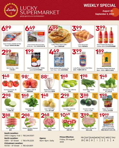Lucky Supermarket (Edmonton) Flyer August 29 to September 4