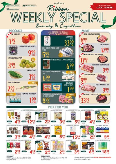 Market Ribbon Flyer August 29 to September 4