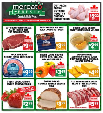 Mercato Fresh Flyer August 29 to September 4