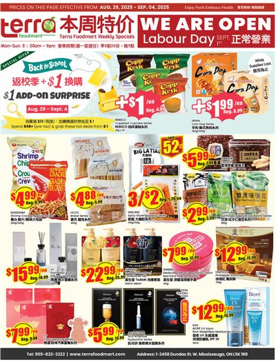 Terra Foodmart Flyer August 29 to September 4