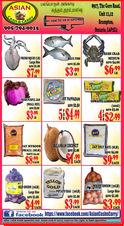 Asian Cash & Carry Flyer August 29 to September 4