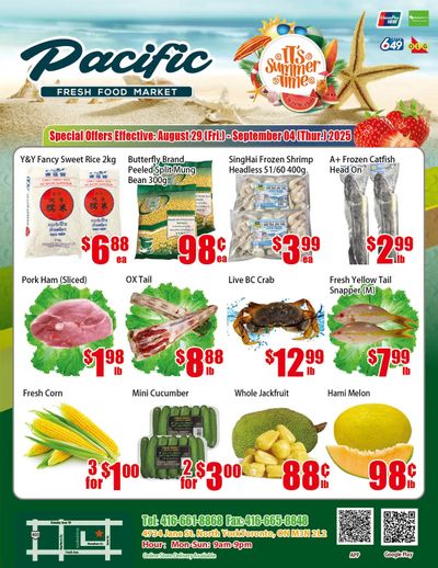 Pacific Fresh Food Market (North York) Flyer August 29 to September 4