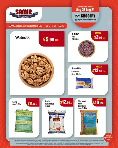 Samir Supermarket Flyer August 29 to 31