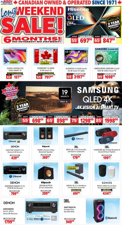 2001 Audio Video Flyer August 29 to September 4