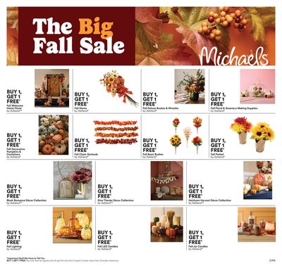 Michael's Flyer August 29 to September 4