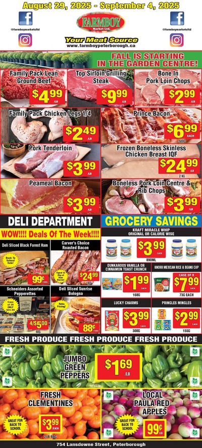 Farmboy Peterborough Flyer August 29 to September 4