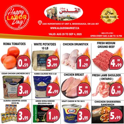 Al-Quds Supermarket Flyer August 29 to September 4