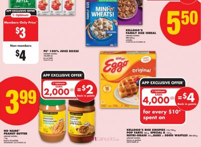 No Frills Ontario: No Name Peanut Butter $3.99 + 2,000 PC Optimum Points