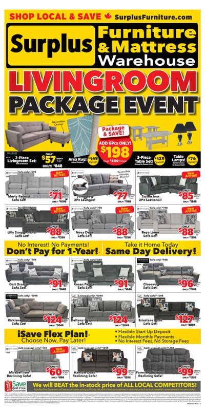 Surplus Furniture & Mattress Warehouse (Medicine Hat, Lethbridge) Flyer September 2 to 21