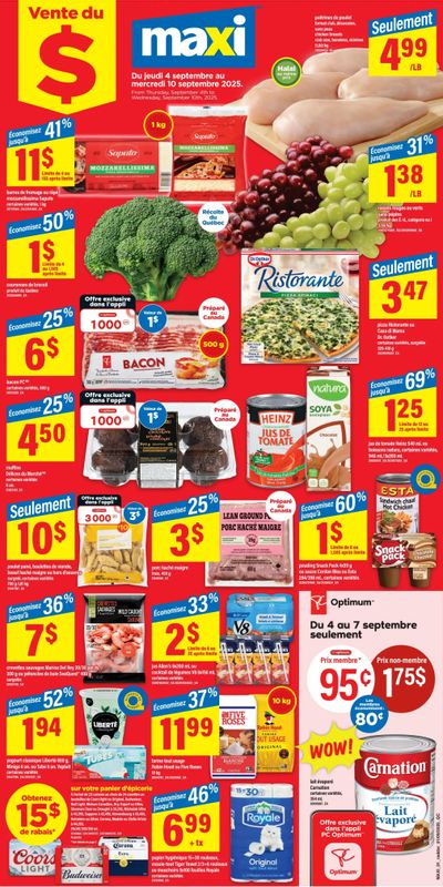 Maxi Flyer September 4 to 10