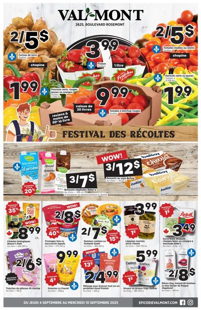 Val-Mont Flyer September 4 to 10
