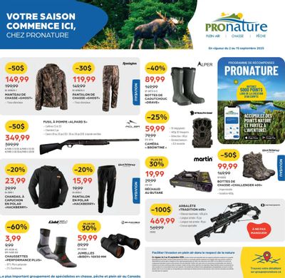 Pronature Flyer September 2 to 15