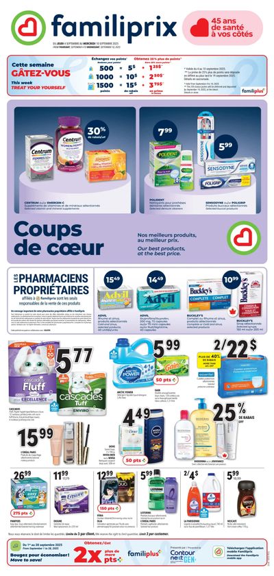Familiprix Flyer September 4 to 10