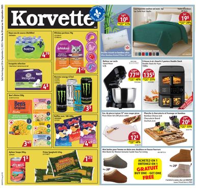 Korvette Flyer August 28 to September 10