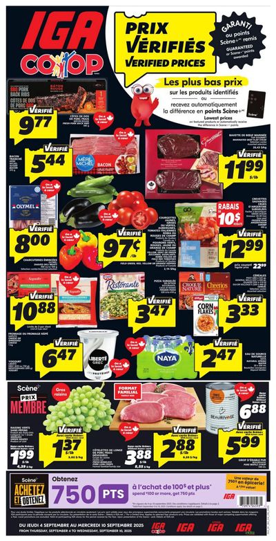 IGA (NB) Flyer September 4 to 10